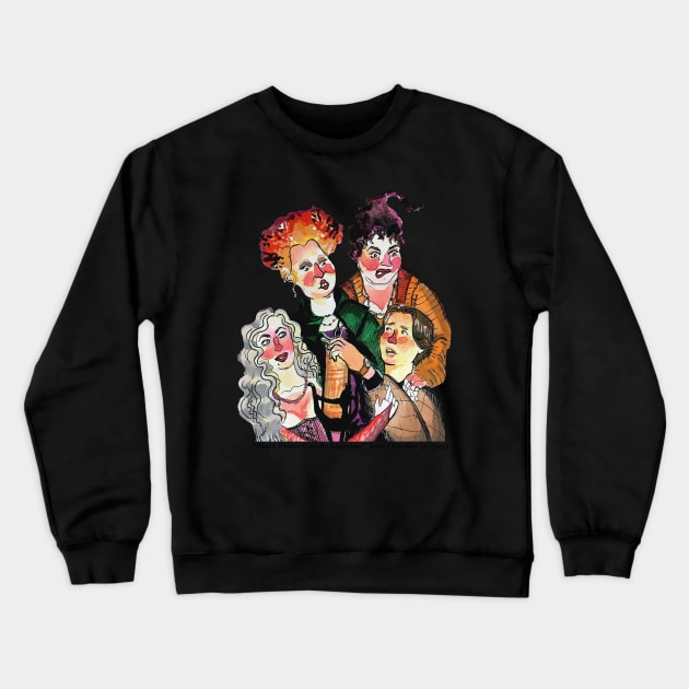 Hocus Pocus Black Flame Candle Lighting Crewneck Sweatshirt by Scary Stories from Camp Roanoke